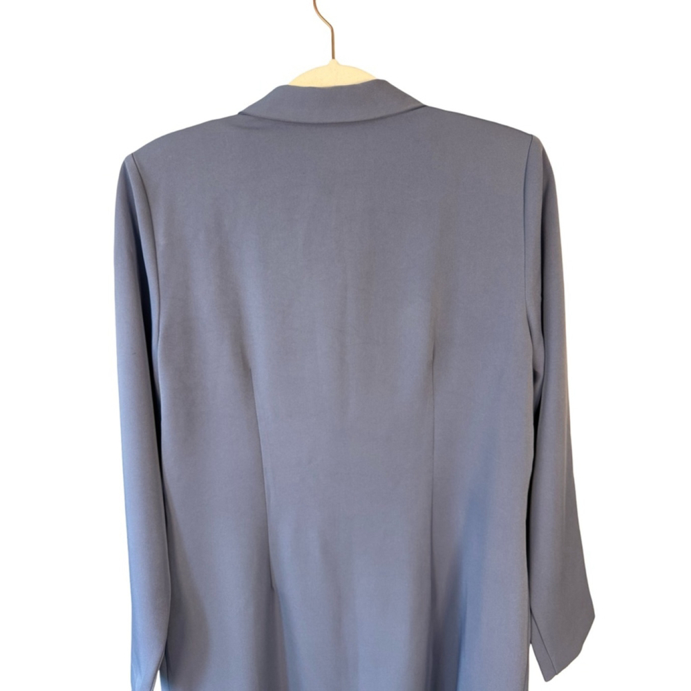Jessica Soft Blue Tailored BlazerJacket Size 12 Vintage 90s Office Minimalist - Picture 13 of 14